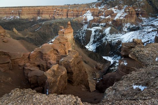 Charyn Canyon in the cold season, Almaty region, Kazakhstan, photo 24