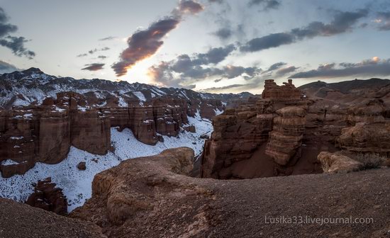 Charyn Canyon in the cold season, Almaty region, Kazakhstan, photo 25