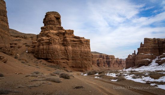 Charyn Canyon in the cold season, Almaty region, Kazakhstan, photo 3