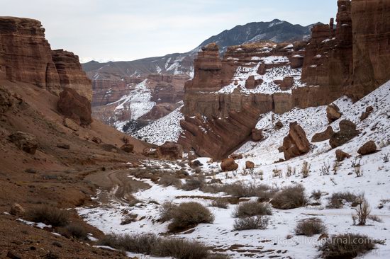 Charyn Canyon in the cold season, Almaty region, Kazakhstan, photo 8