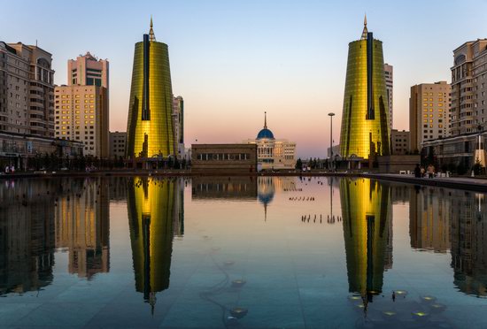 Astana in reflections, Kazakhstan, photo 8