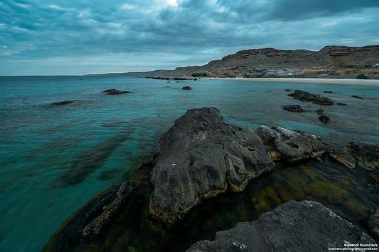 Beach in Golubaya Bay, Caspian Sea, Kazakhstan, photo 2