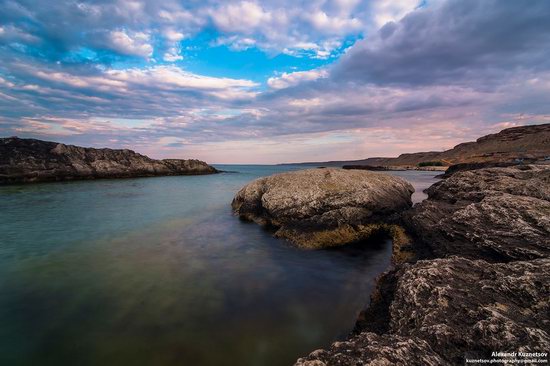 Beach in Golubaya Bay, Caspian Sea, Kazakhstan, photo 4