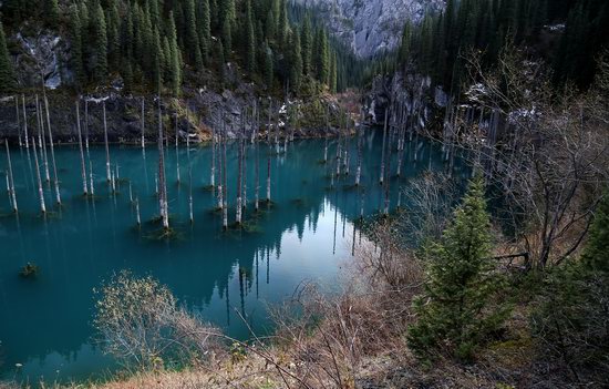 Sunken Forest of Lake Kaindy, Kazakhstan, photo 1