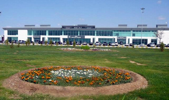 Aktau airport, Kazakhstan view