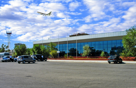 Atyrau airport, Kazakhstan view