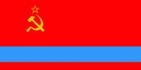 Kazakhstan history - Kazakh Autonomous SSR flag