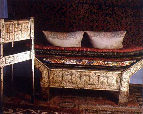 Kazakh people private life things - beds