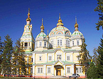 Almaty city Voznesensky cathedral