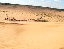 Atyrau oblast sand view