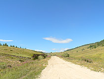 East Kazakhstan oblast road view