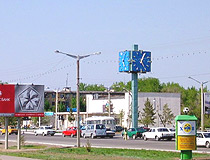 Ekibastuz city street view