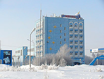 Karagandy city hotel view