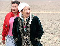 Kazakhstan people traditional cloth