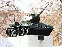 Pavlodar city T-34 tank monument