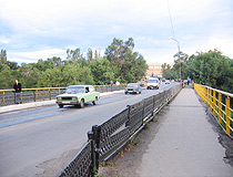 Talgar city bridge scenery