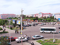 Taraz city central part view