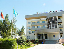 Turkistan city hotel view