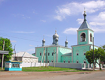 Uralsk city church view